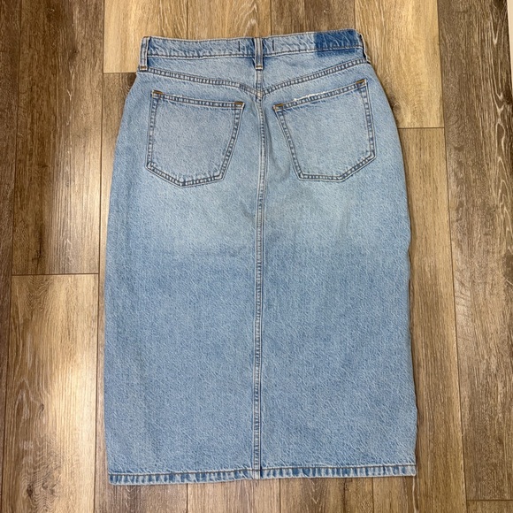 Abercrombie & Fitch Light Blue Midi Skirt - Picture 11 of 12